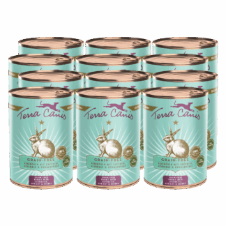 Terra Canis Getreidefrei | Kaninchen mit Zucchini, Aprikose und Bohnenkraut 12x 400g*