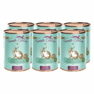 Terra Canis Getreidefrei | Kaninchen mit Zucchini, Aprikose und Bohnenkraut 6x 400g*