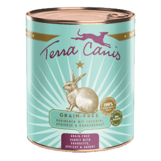 Terra Canis Getreidefrei | Kaninchen mit Zucchini, Aprikose und Bohnenkraut 800g*