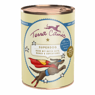 Terra Canis Getreidefrei | Superdog – Huhn mit roter Bete, Mango und Superfoods 6x 400g*