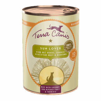 Terra Canis Love the Planet | Sun Lover – Rind mit Kokos, sonnengereiftem Obst und Kurkuma 400g*