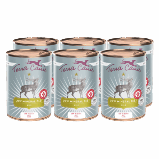 Terra Canis Low Mineral-Diät | Wild 6x 400g*