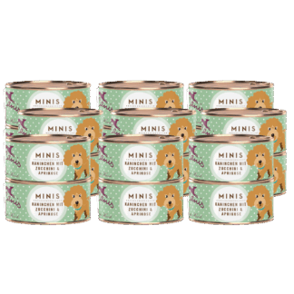 Terra Canis Minis | Kaninchen mit Zucchini und Aprikose 18x 100g*