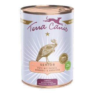 Terra Canis Senior | Pute mit Papaya, Brokkoli und Gesundheitskräutern 400g*