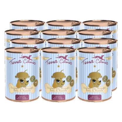 Terra Canis Welpe | Antilope mit Kartoffel, Birne, Kastanie und Kamille 12x 400g*