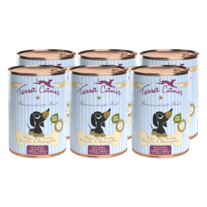 Terra Canis Welpe | Huhn mit Kürbis, Kamille und Tomate 6x 400g*