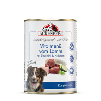 Vitalmenü für Hunde vom Lamm | Online bei Tackenberg - 6 x 400 g - Premiumqualität von Tackenberg*